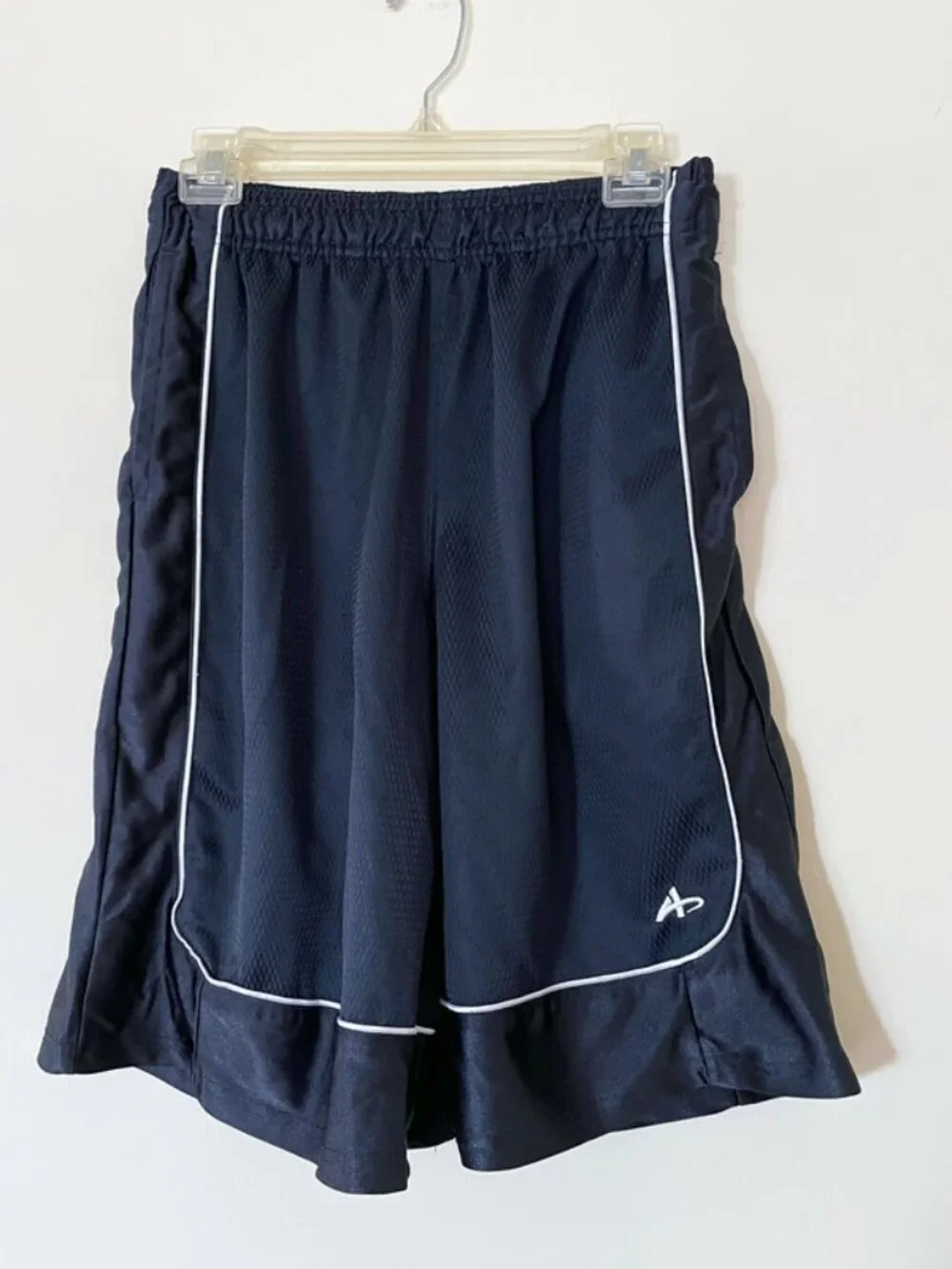 athletech. Navy Blue polyester shorts, Athletic shorts